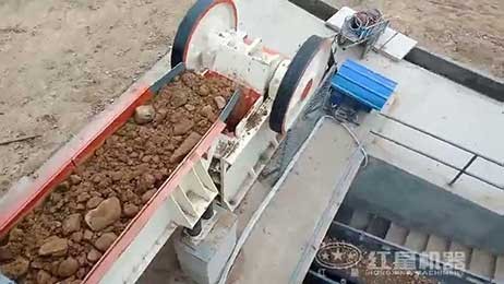 河南郑州100T/H小型石子粉碎机现场视频